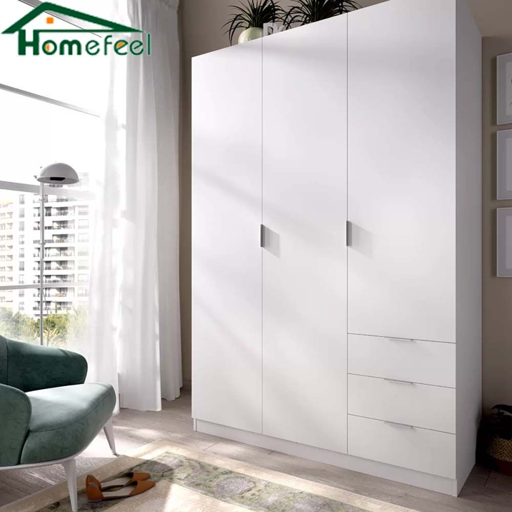 2024 Modern Bedroom Wardrobe Home Furniture Wooden Wardrobe Cabinet Open-Door Wardrobe