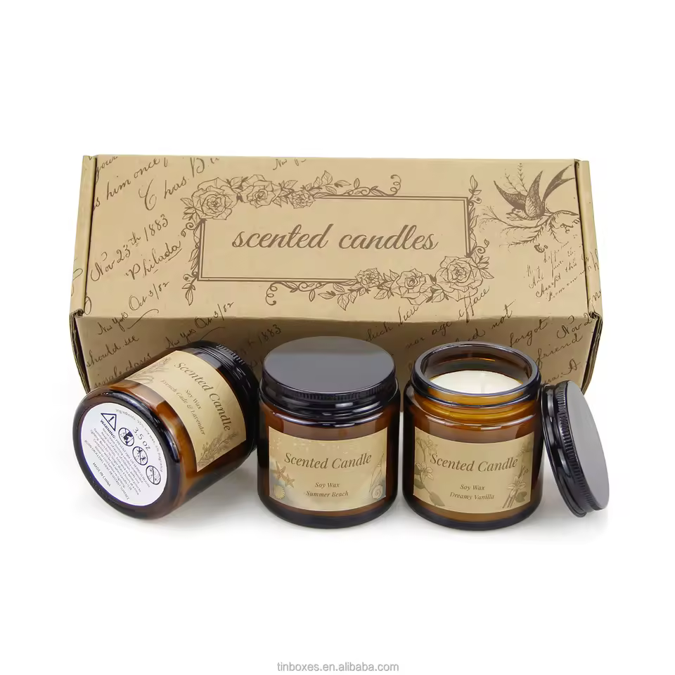 Wedding Souvenirs Private Label Scented Candle Labels Printing Custom Scented Candle In Glass