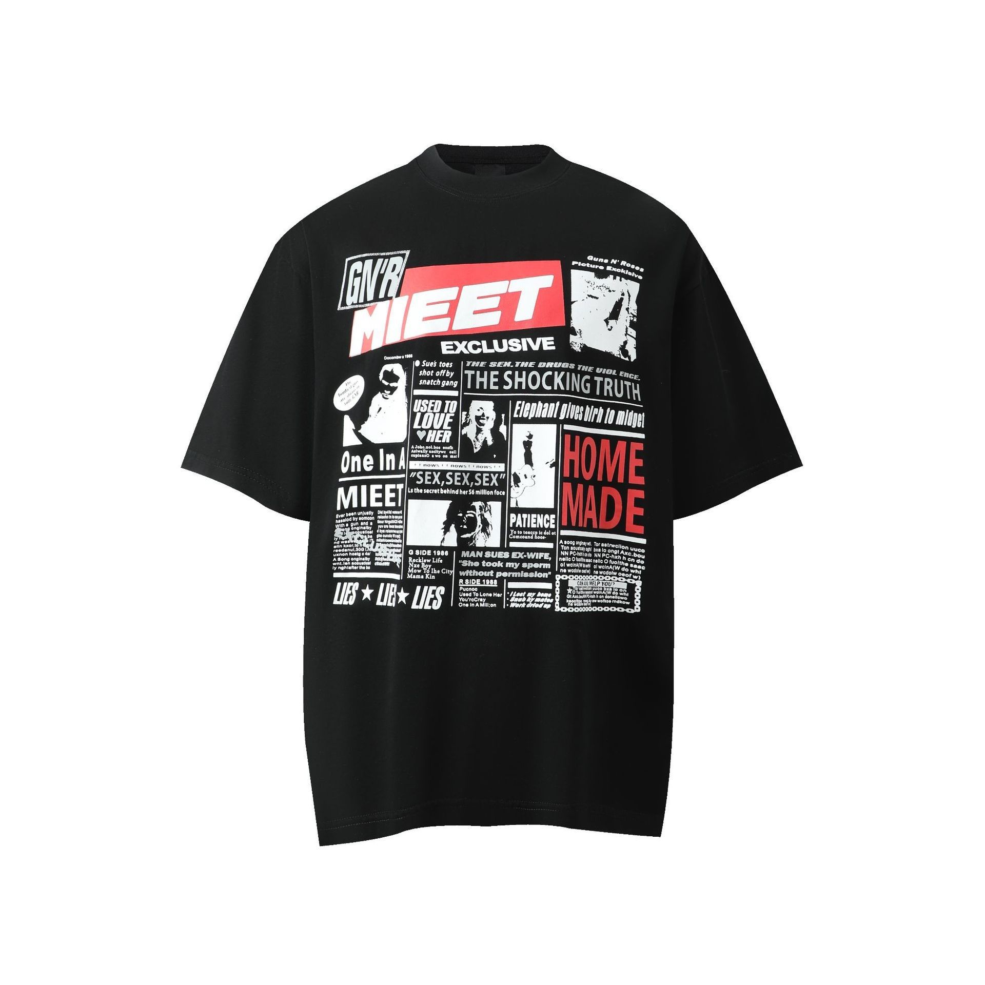 Men's Streetwear Brand T-Shirt Short Sleeve Oversize Loose Fit Cotton Poster Print Cultural Shirt Men's T-Shirt