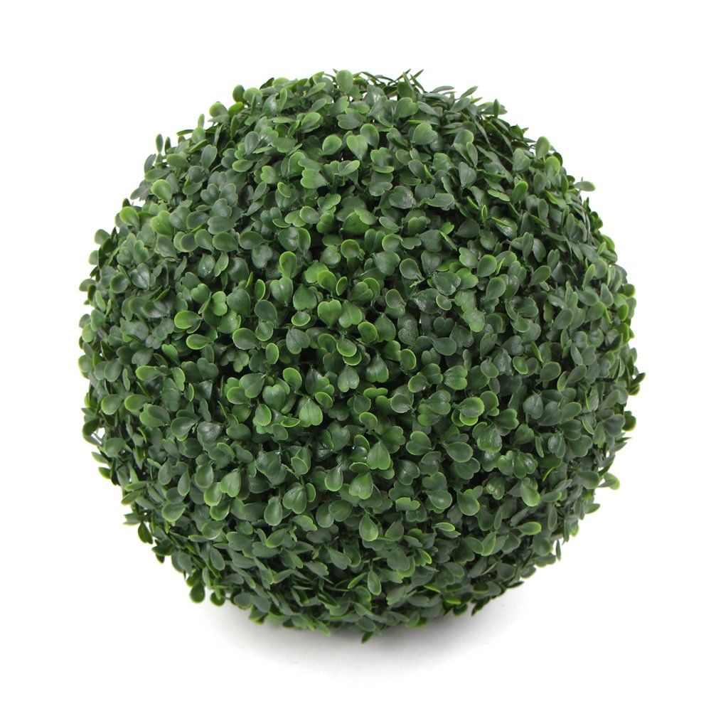Uland 26cm Plastic Artificial Boxwood Topiary Grass Plant Balls