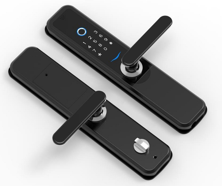 Factory Supplier Black Home Security Smart Intelligent Fingerprint Smart Lock