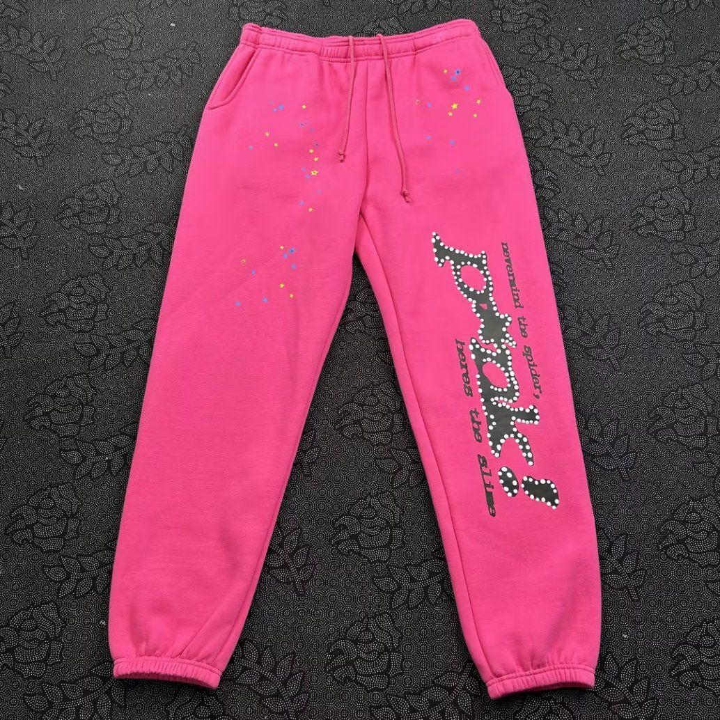 Spider Cotton Pants Trendy Streetwear Fit with Viral Web Graphic Print Pants