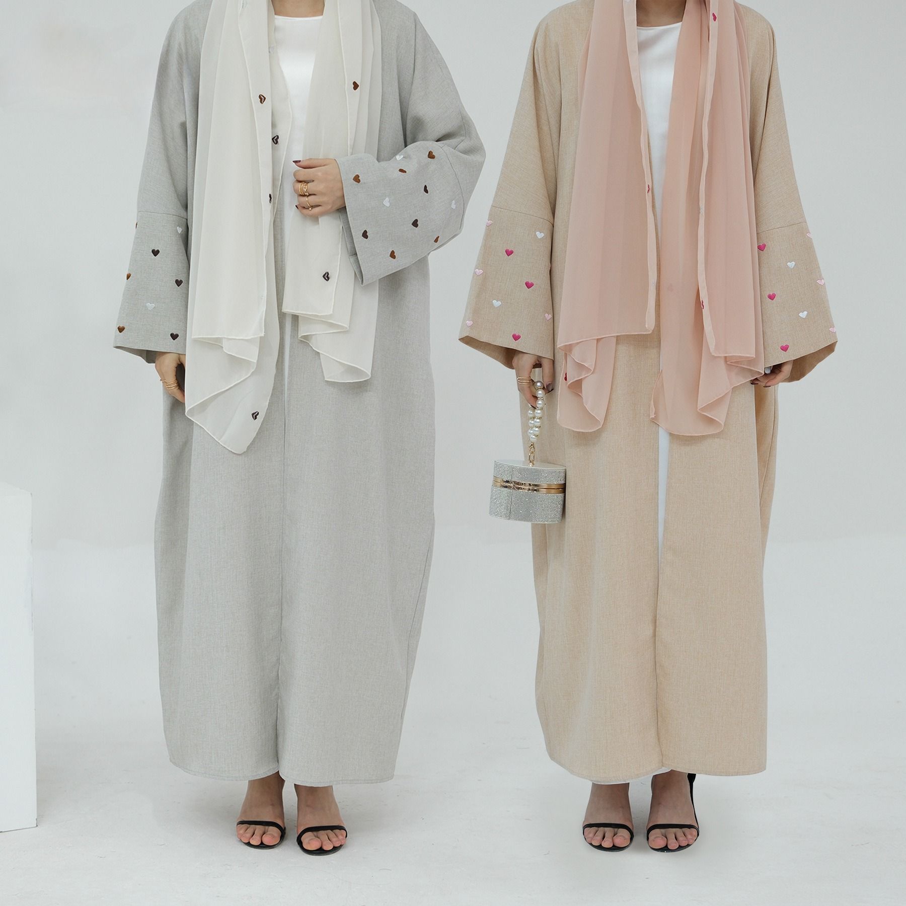 New Design Muslim Linen Abaya Price Ladies Maxi Dress Apparel Muslim Islamic Clothing Women Modest Wear