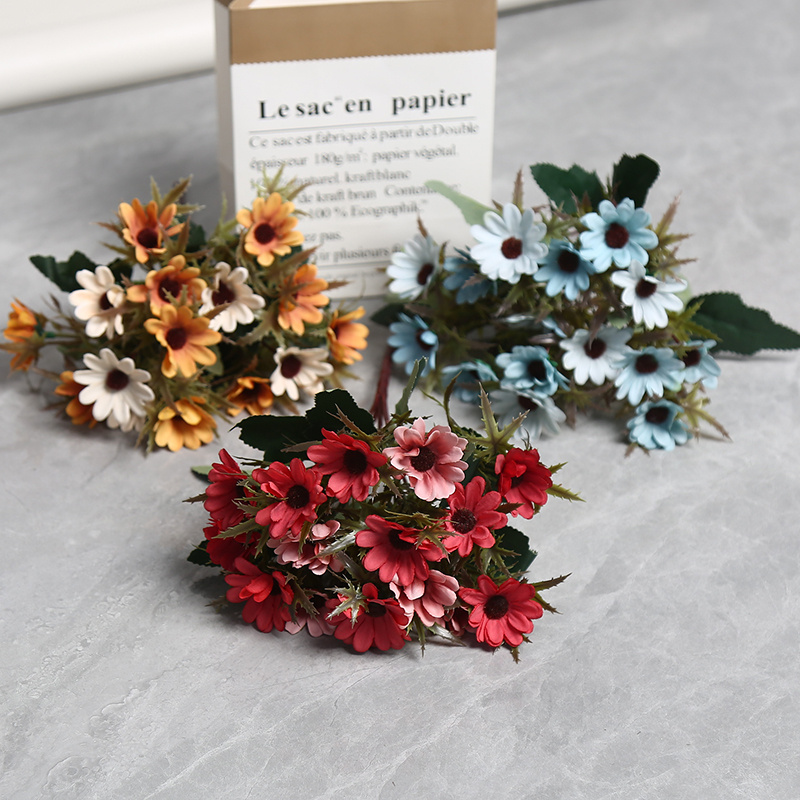 Loft Living Artificial Flower Decoration Softens Hotel Decor Window Display Table Centerpiece Gift Bouquet Bridal Bouquet Bridesmaid Bouquet Chrysanthemum