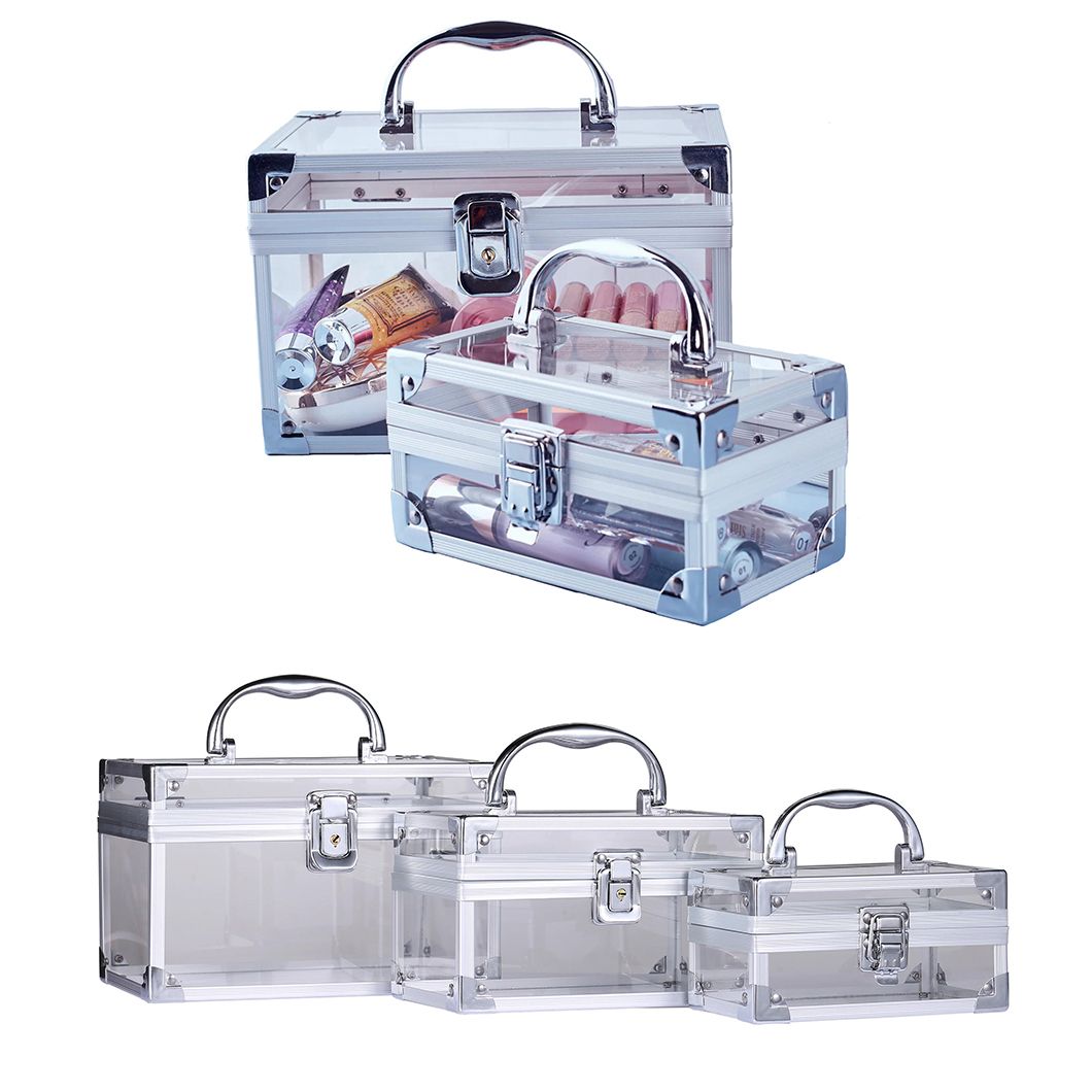 Acrylic Makeup Jewelry Storage Box Transparent Large Organizer Stock