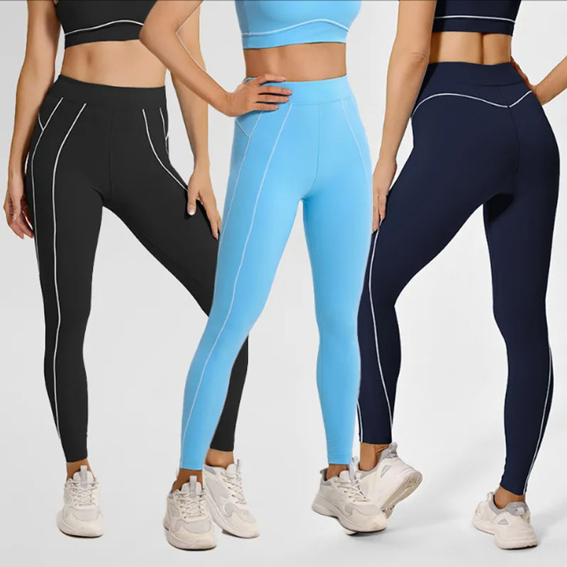 New Fashion Trendy 2/3/4PCS Set Workout Clothes for Women, Color-Block Padded Tank Top + Yoga Shorts + Booty Leggings + Flare Yoga Pants Sporty Outfits Vendor