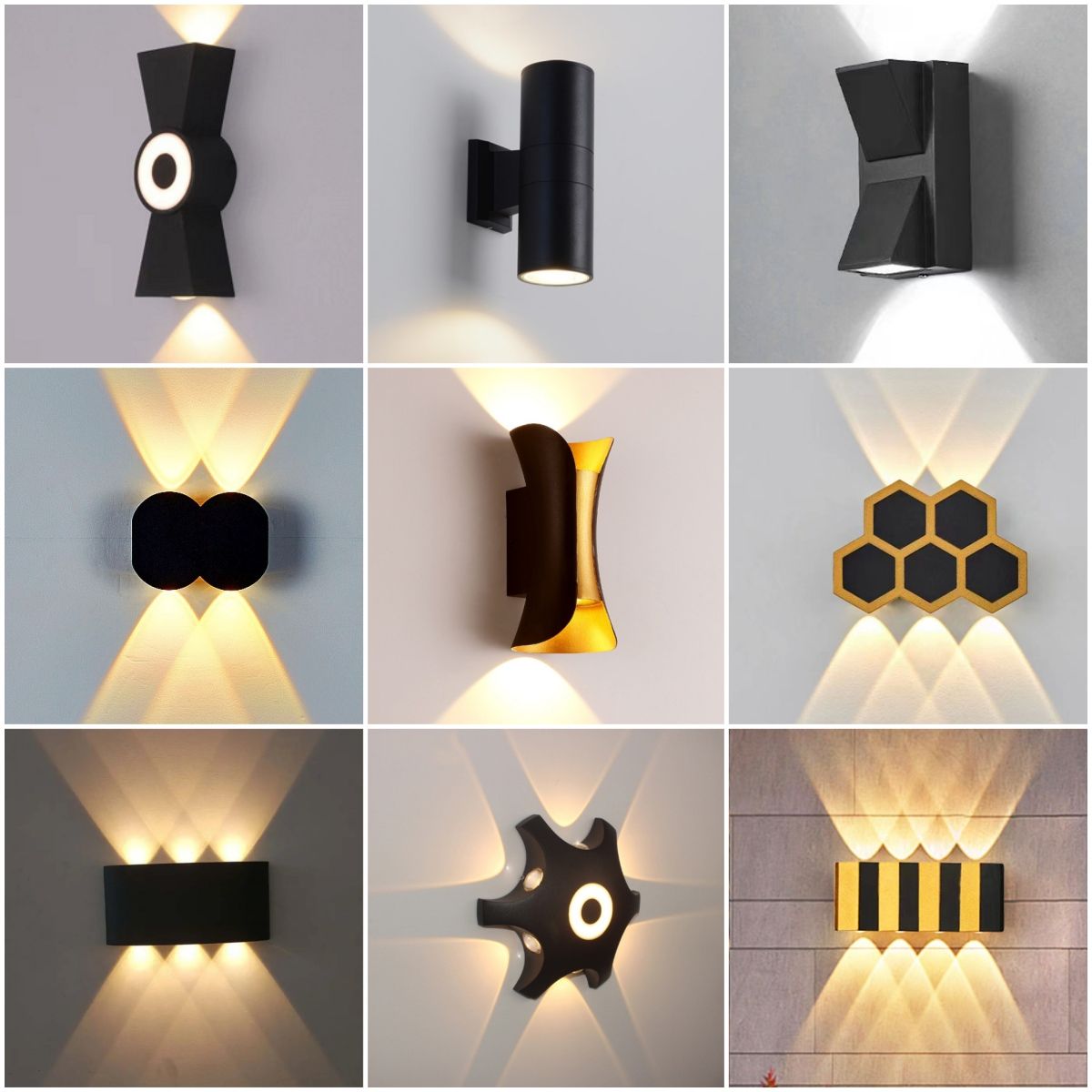 Modern Outdoor Exterior Linear Strip Wall Lamp Garden Long LED Wall Light