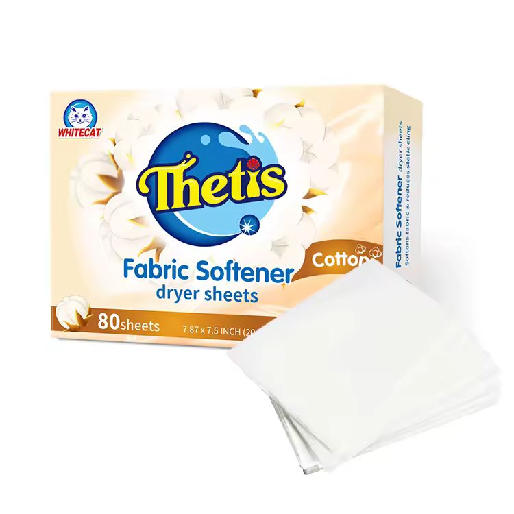 Eco -friendly Tumble Drier Sheets Factory Supplier Perfume Scent Laundry Fabric Softener Sheets Anti-static Dryer Sheet