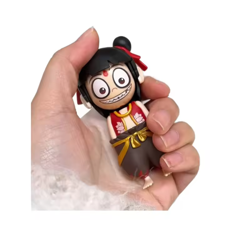 2025 Nezha Movie Doll Toy Keychain Hot Sale Face-changing Wholesale Promotional Gift Made Of Plastic
