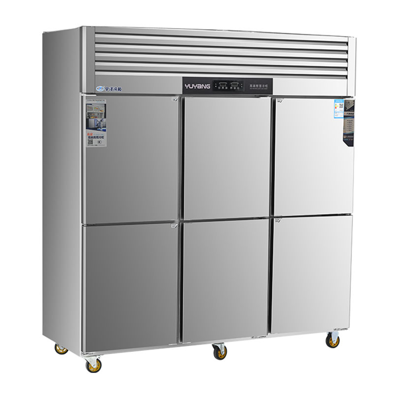 Heavy Duty Adjustable Bins Six Door Refrigerator Container