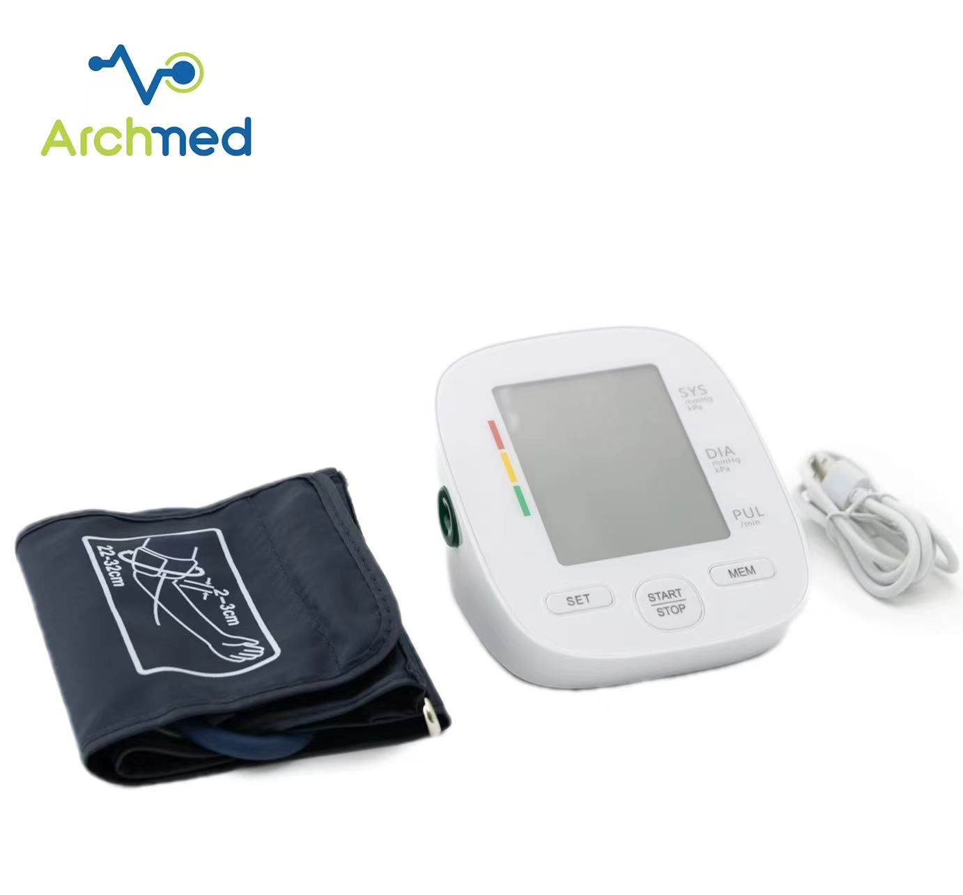 Medical Device Electric Digital Blood Pressure Monitor Digital Bp Machine Upper Arm Electronic Sphygmomanometer Home Use Device Plastic Machine