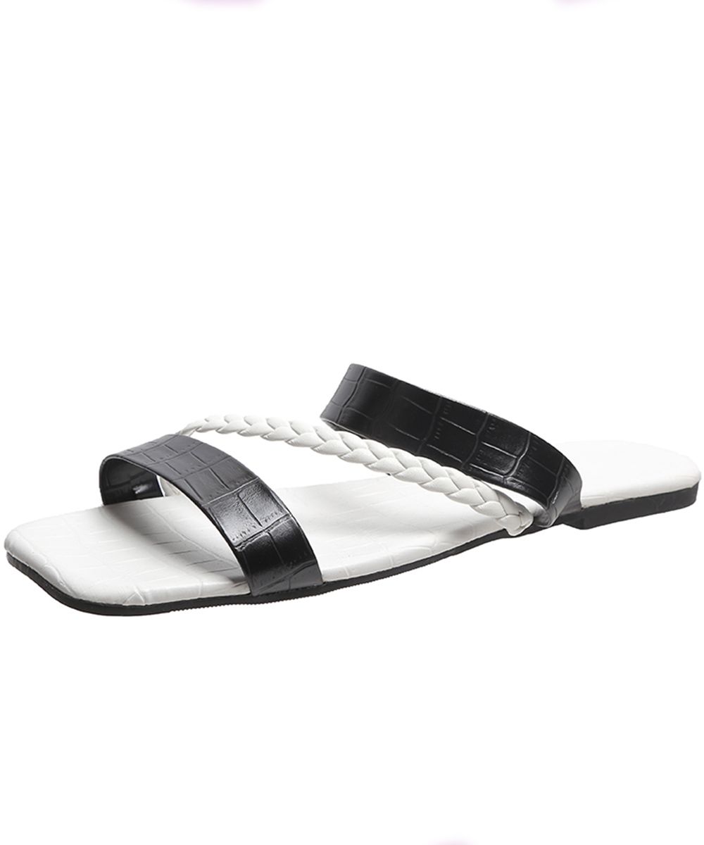 2024 Summer New Arrival Fashion Flat Weave Casual Chic Slippers Women Shoes Outdoor Beach Vacation Plus Size Slides&Slippers