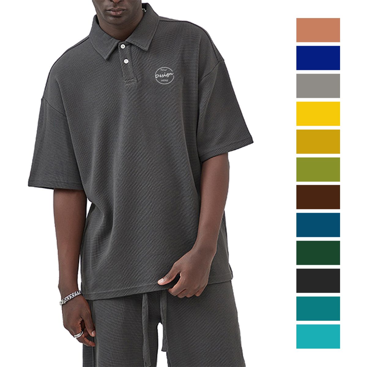 Hot Sell Polo Shirts High Quality Cotton Plus Size Men's Polo Shirts Premium Plain Gym Clothes Oversized Men's Polo Shirts