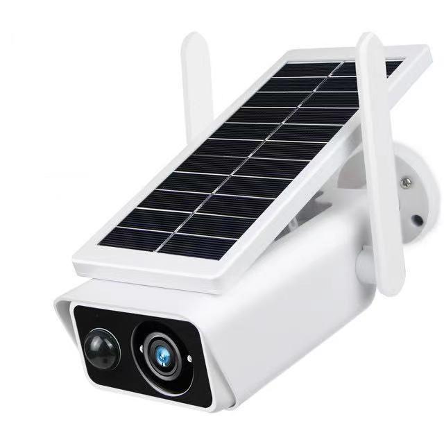 2020 Best Sale Battery Powered Wireless Wifi Bullet Ip Camera 4MP Outdoor Cctv Security Solar Power Cameras Speaker Microphone