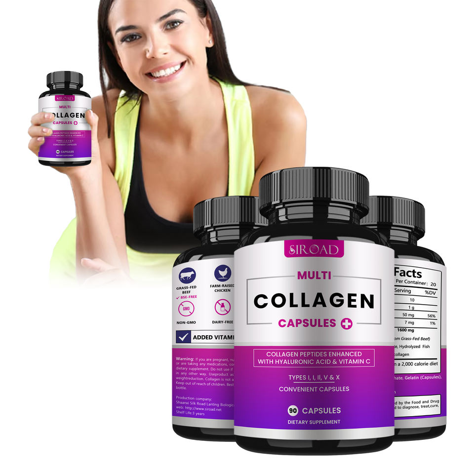 OEM Vitamin c Frozen Collagen 2 in 1 Whitening Marine Collagen Capsules Supplements for Skin