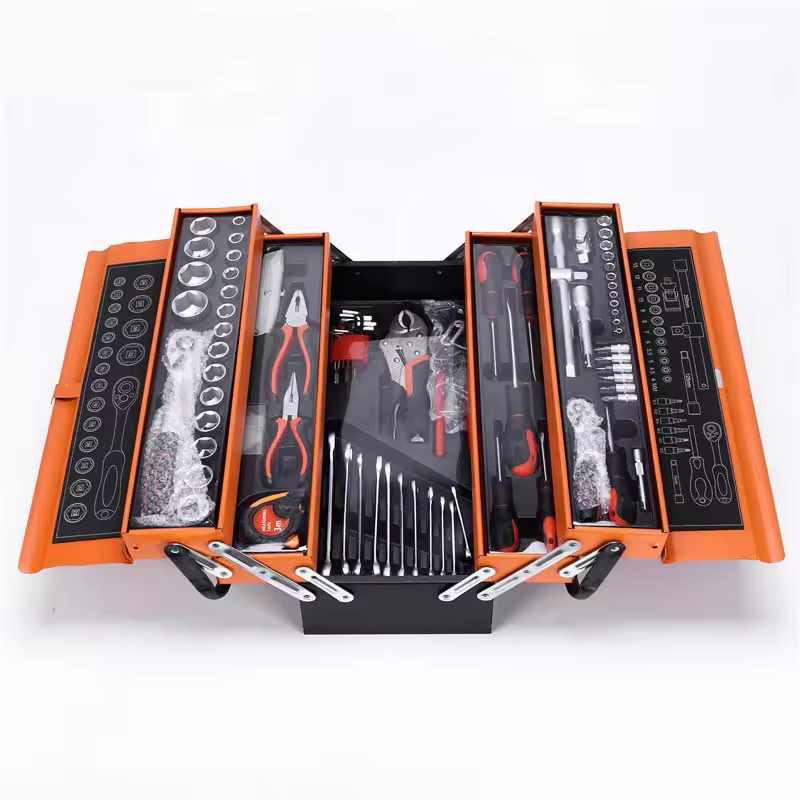 High Quality Home Diy Garage Tool Kit Set Wrench Socket Pliers Screwdriver Tool Set Chest