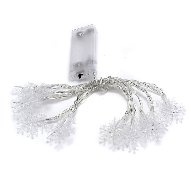 New Year Christmas Decoration Snowflake Fairy Fairy Lights Garland Indoor Home LED Snowflake String Lights