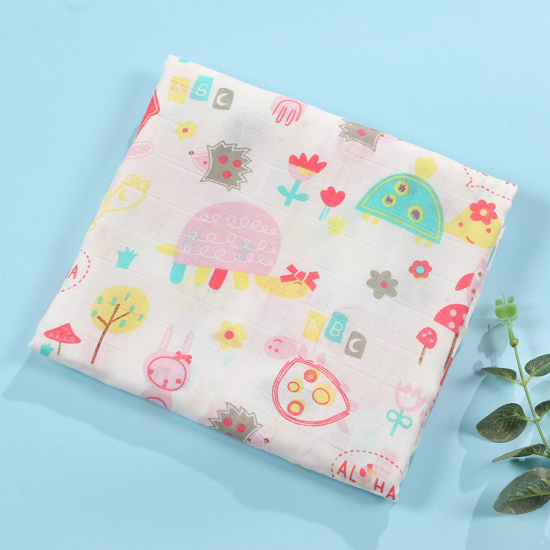 Eco-Friendly Bamboo Cotton Swaddle Blankets for Newborns and Infants