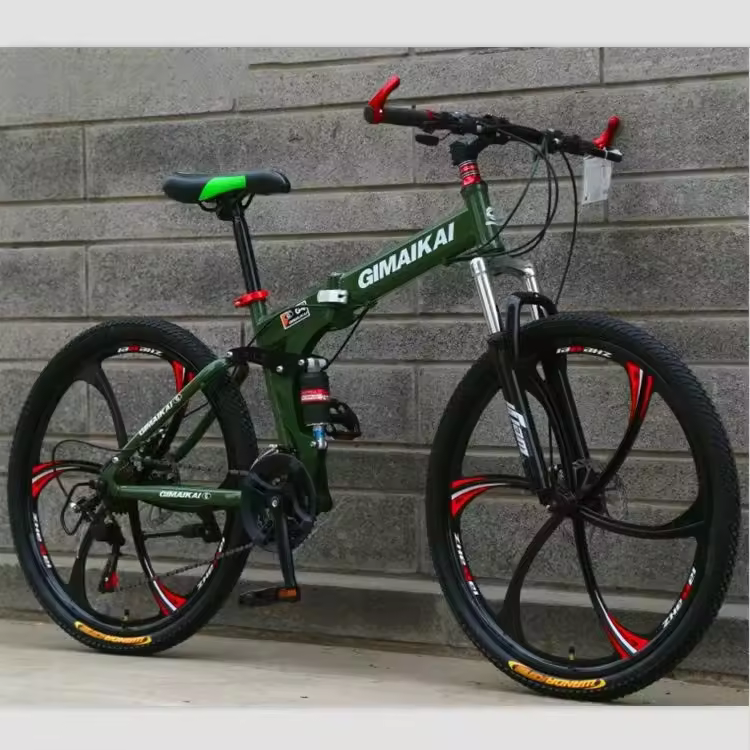 Wholesale 24 26 Inch 21 24 27 Speed Mountain Aluminum Bikes Foldable Shock Absorption Road Bicycle For Adult