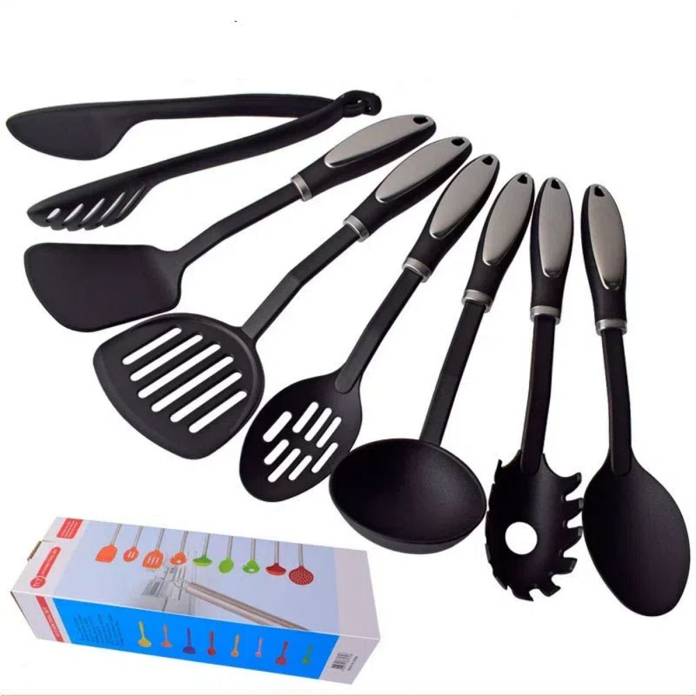 Factory SGS Food Grade Cooking Utensil Stainless Steel Spatula Kitchenware Set