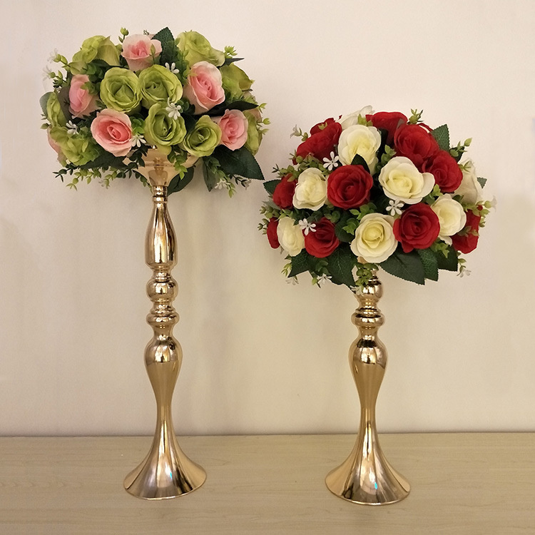 Latest Design Metal Flower Stand Metal Vase for Home Wedding Decoration
