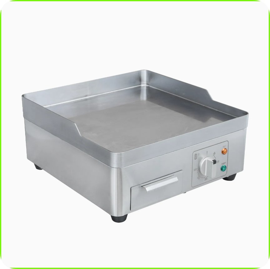 Easy Clean Griddle Electric Contact Grill Professional Versatile Removable Plate