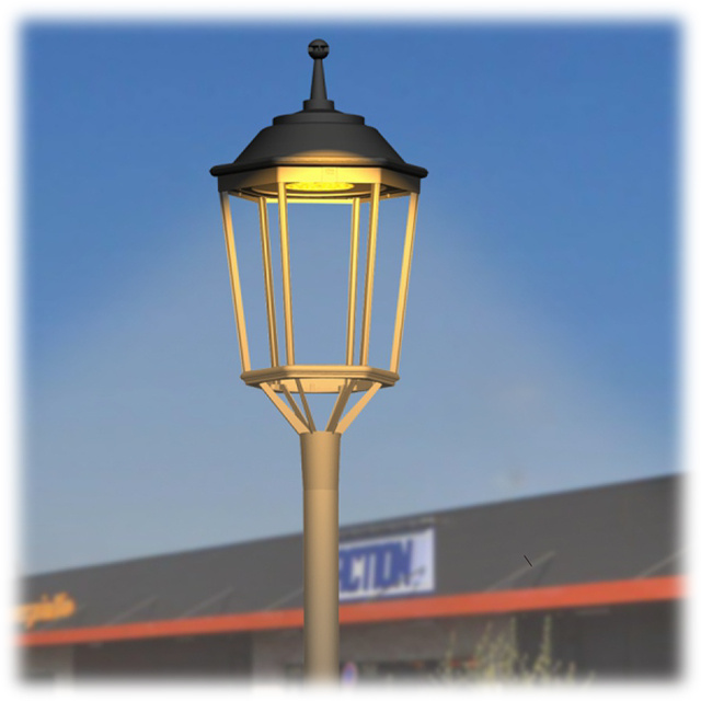 Iluminacion Ornamental Luminaria Traditionnel Routier Urban Lighting Luminaire Post-Top