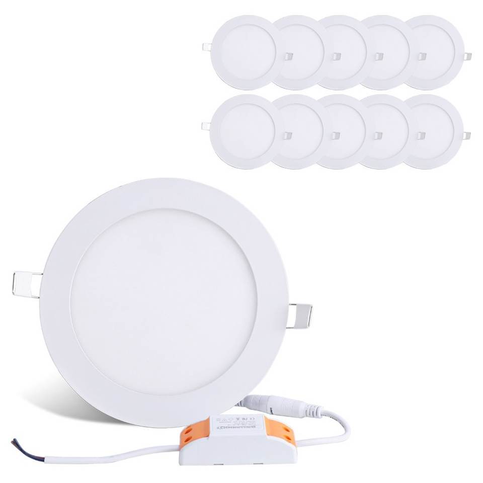 Indoor Panel Light 6w/9w/12w/15w/18w Round Best Quality Plastic Ceiling Lighting