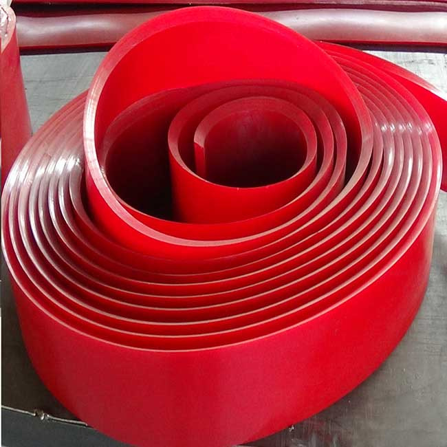 Polyurethane Conveyor Skirting Red PU Skirt Manufacturer