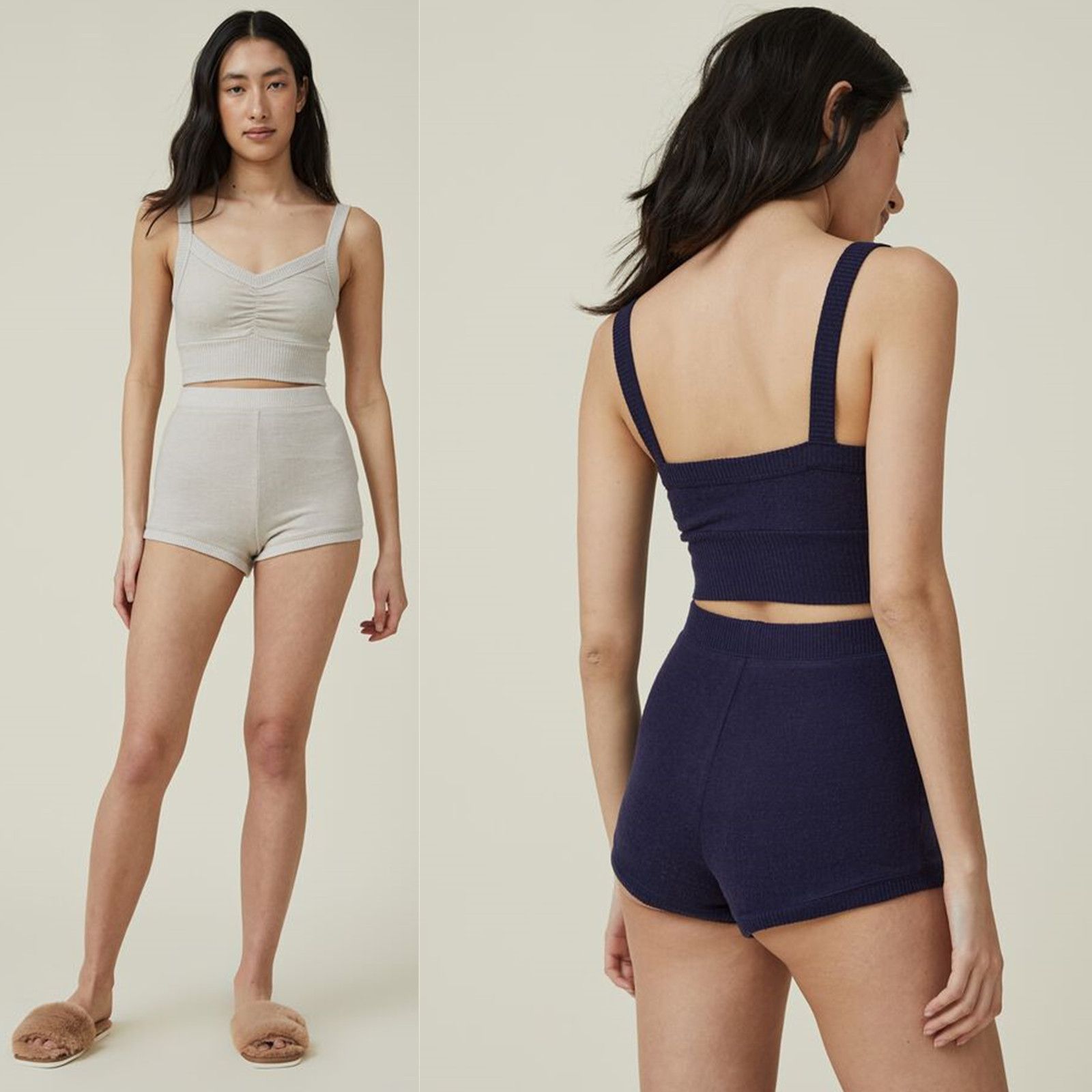 Supplier China OEM AAA Qualified New Hot Ruched Tank Relaxed Knitted Women Leisure Household Women Loungewear