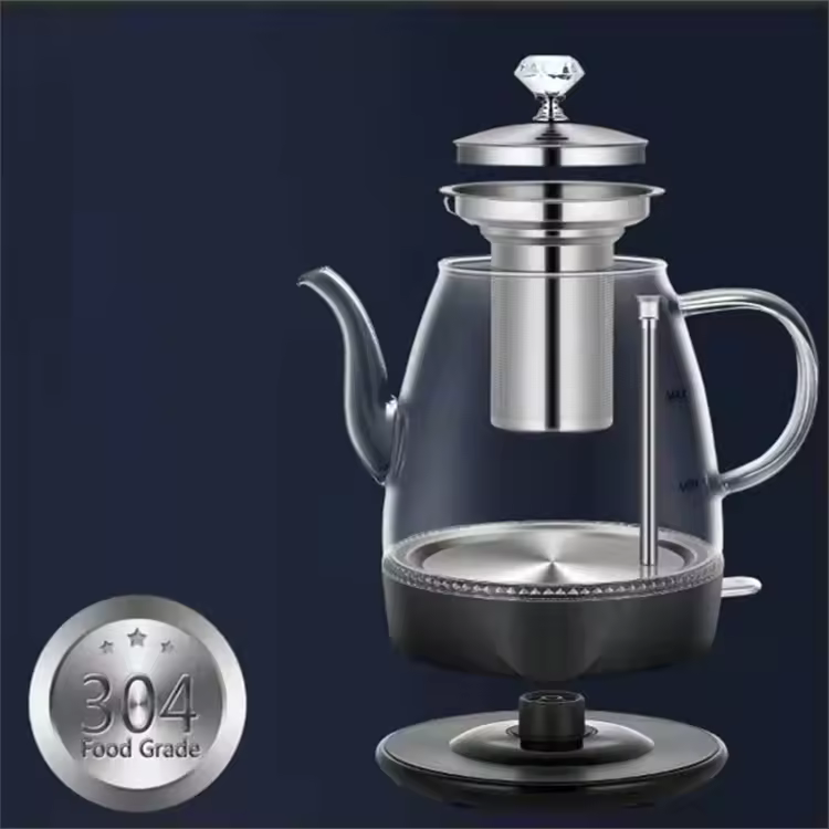 Premium 1.2l Glass Gooseneck Electric Kettle 220v 1000w Temperature Control Keep Warm For Home Use