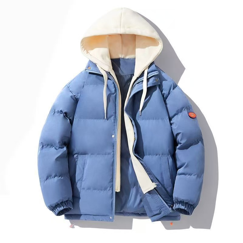 2025 Winter New Arrival Best-Selling Cotton-Padded Jacket, Unisex Hooded Puffer Jacket, Minimalist Color-Block Design, Direct From Manufacturer, Drop Shipping a