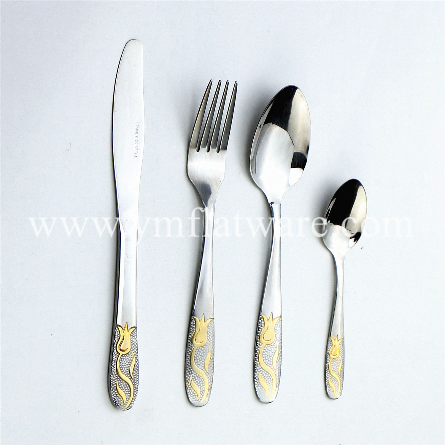 Factory Price Stainless Steel Gold Cutlery Flatware Set