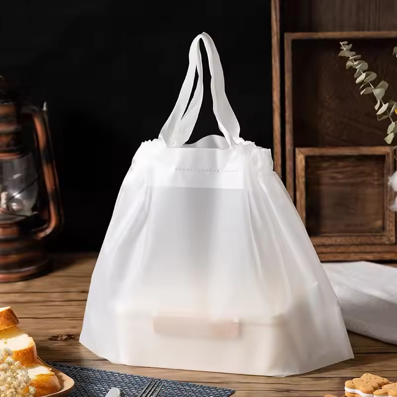 Bulk Plastic Drawstring Bags For Pizza Takeout Custom Food Delivery Bans Box Carrier