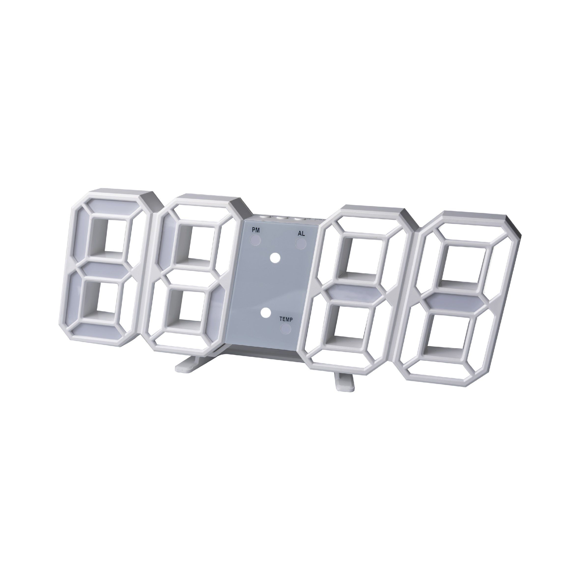 Multi-Functional 3D LED Clock with Temperature and Date Display