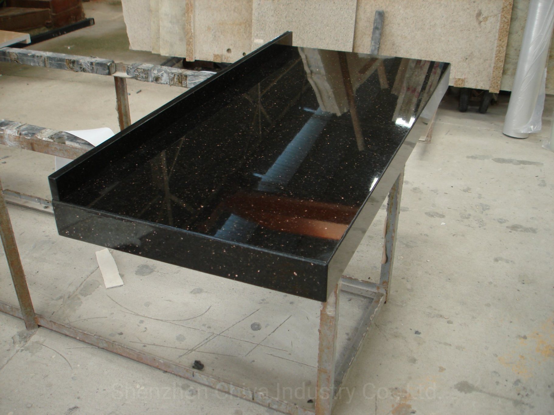 Black Galaxy Granite Prefab Kitchen/Island/Bathroom Vanity Top Bullnosed/Stone/Edge Profile Countertops