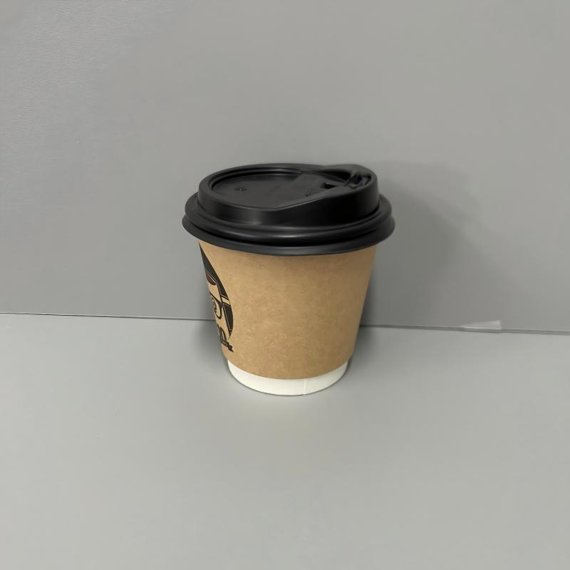 China Manufacturer Bulk Price Disposable Double Wall 4 Oz 8oz Coffee Tea and Ice Cream White Paper Cup with Lid