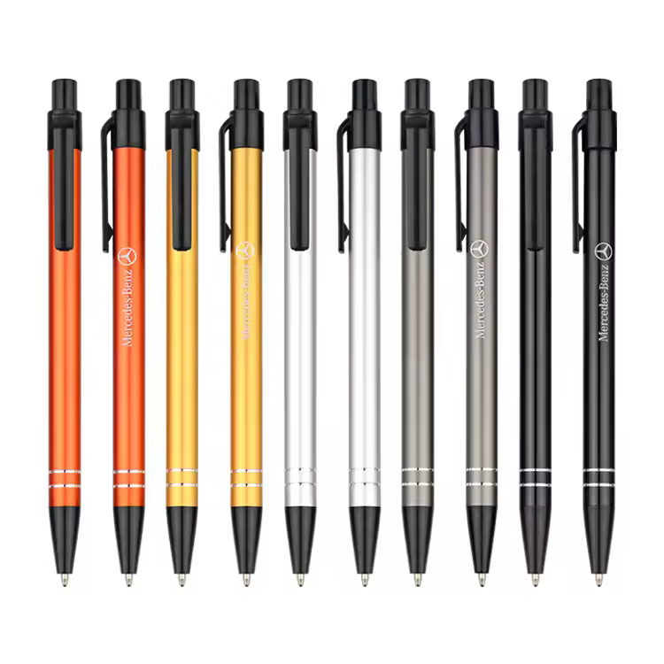 Authentic 1mm Metal Ballpoint Pen For Students Business & Signature Gift Use For Promotional Writing