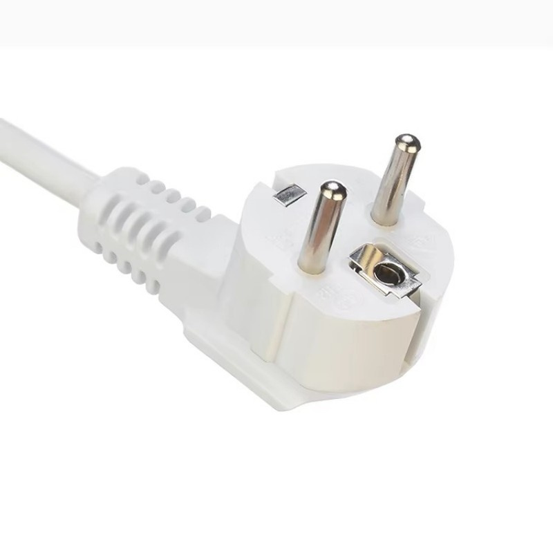 VDE/CE/RoHS Certified EU Schuko Power Cord - 3-Pin Curved Plug, 250V AC Extension Cable (Wholesale OEM Available)