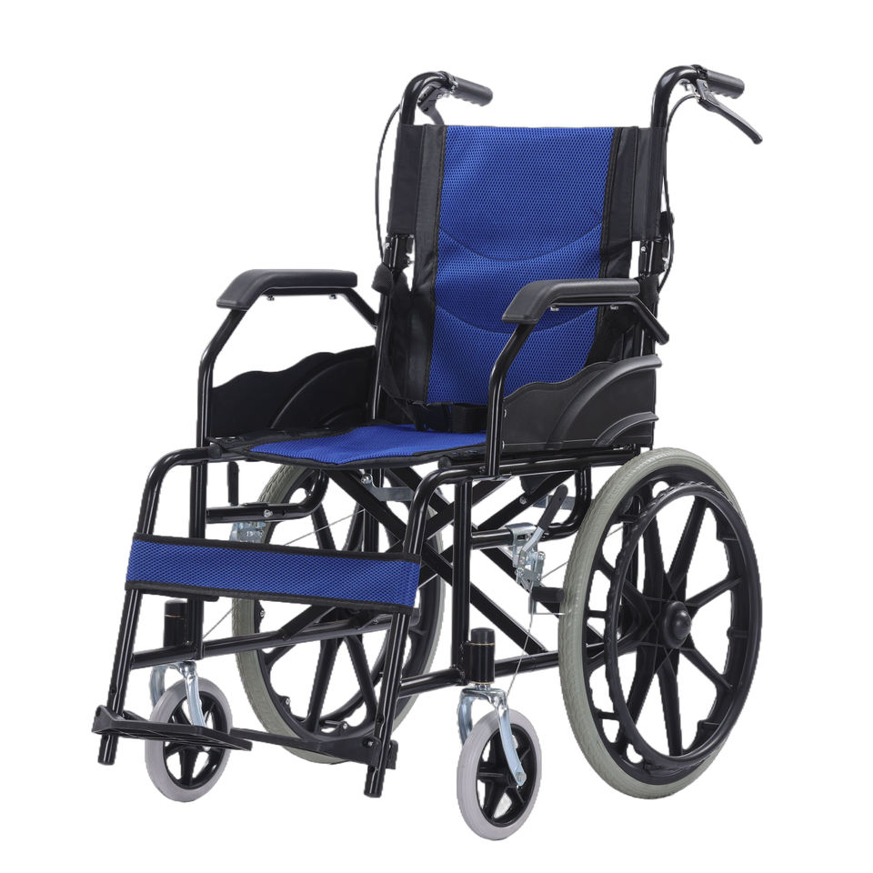 Disabled Manual Folding 13kg Light Weight Portable Wheel Chair Elderly Lightweight Wheelchairs for Adults Cheap Price Wheelchair