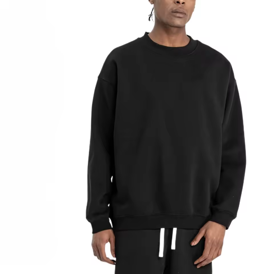 Hot Sale 320 Gram Comfortable Unisex Polyester Crewneck Men's Hoodie Sweatshirt Casual Design In Stock Sweatshirts Men