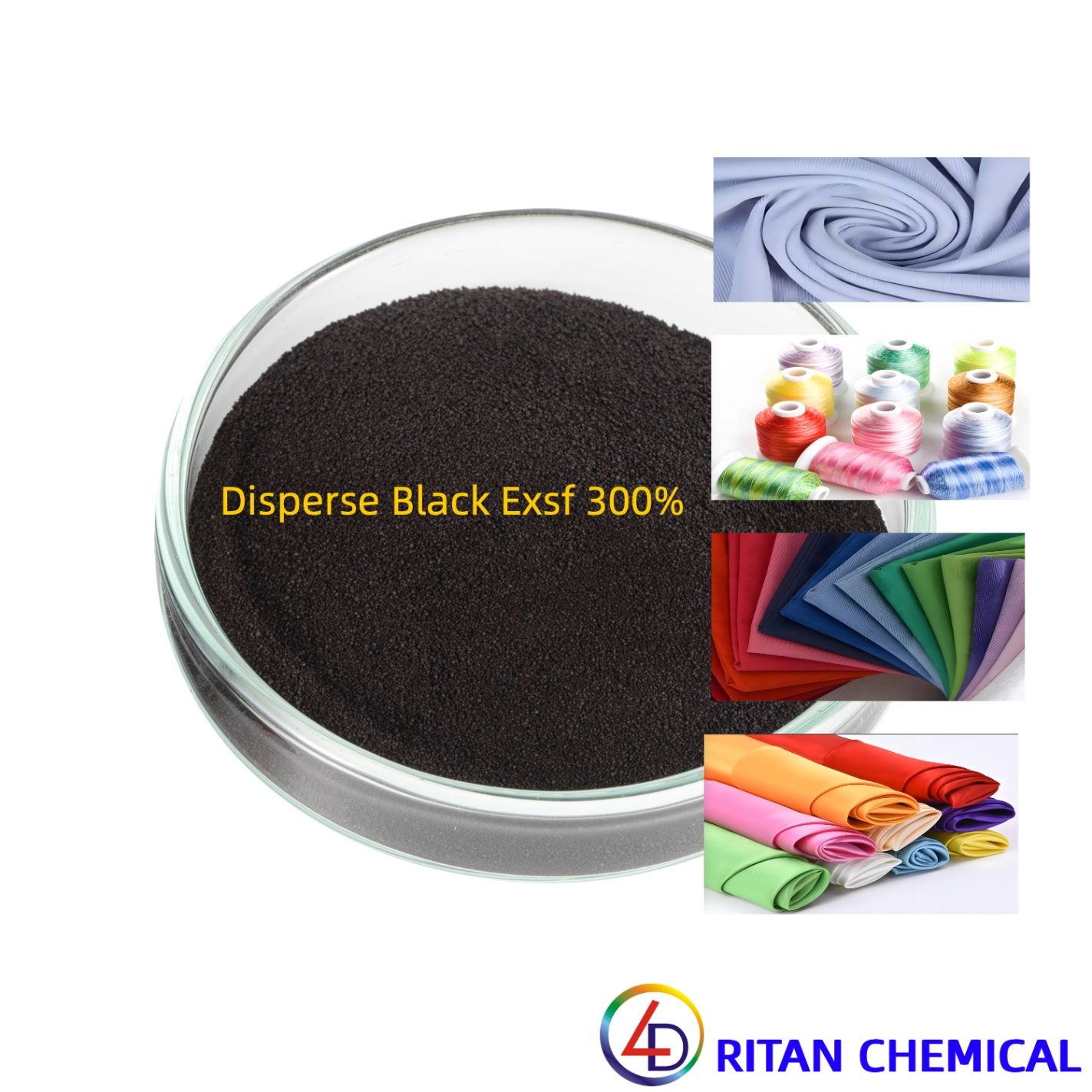 Disperse Black Exsf 300% Cotton Textile Fabric Dye for Polyester