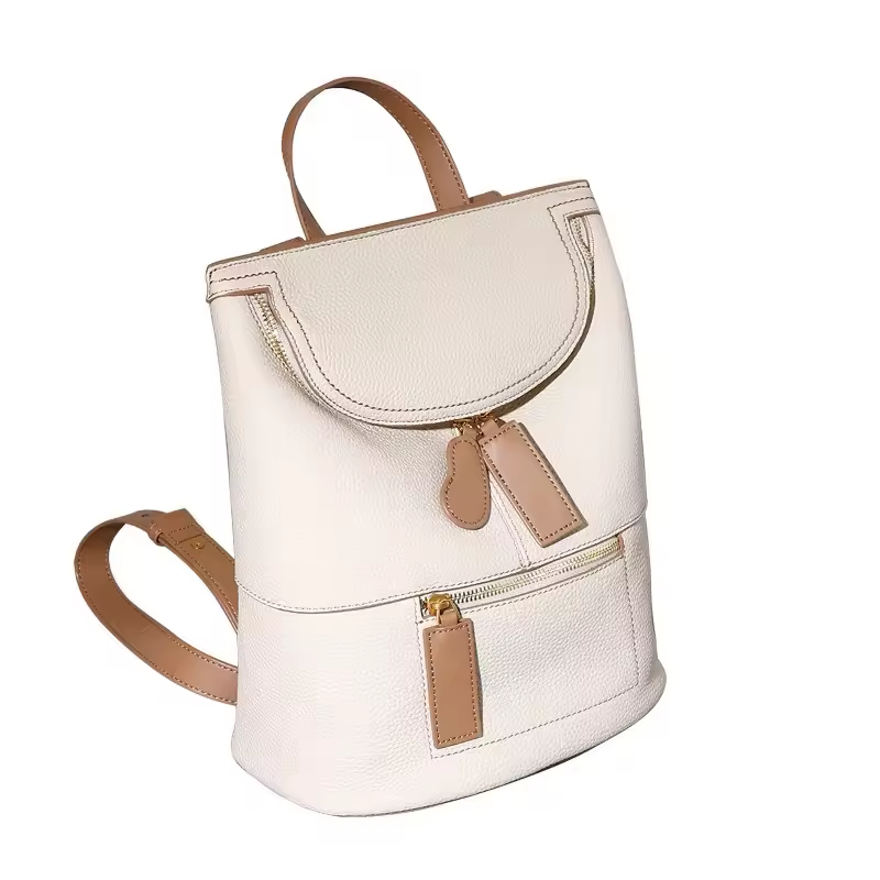 Guangzhou New Arrival Authentic Genuine Leather Designer Backpack With Large Capacity For Women Luxury