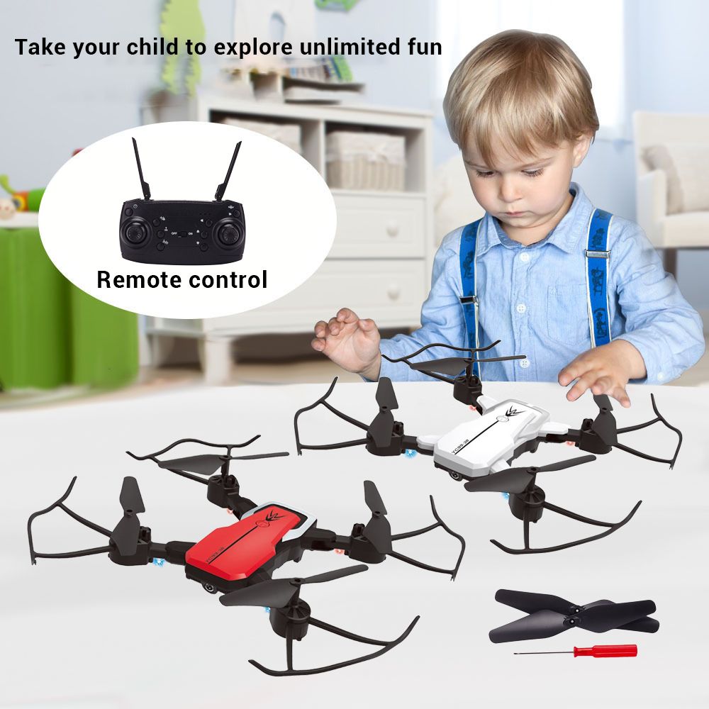 Factory Wholesale OEM 2.4G 360-Degree Foldable Baby Toy Juguete Outdoor Promotion Remote Control Airplane RC Brushless Camera Drone with Camera and Light