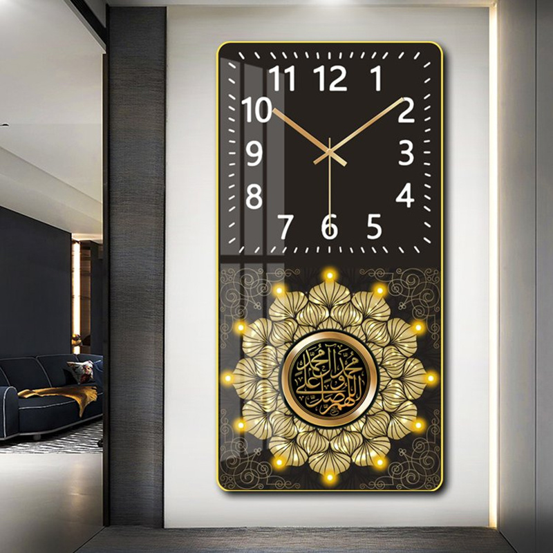 2025 Islamic Wall Clock Painting for Muslim Home Decoration
