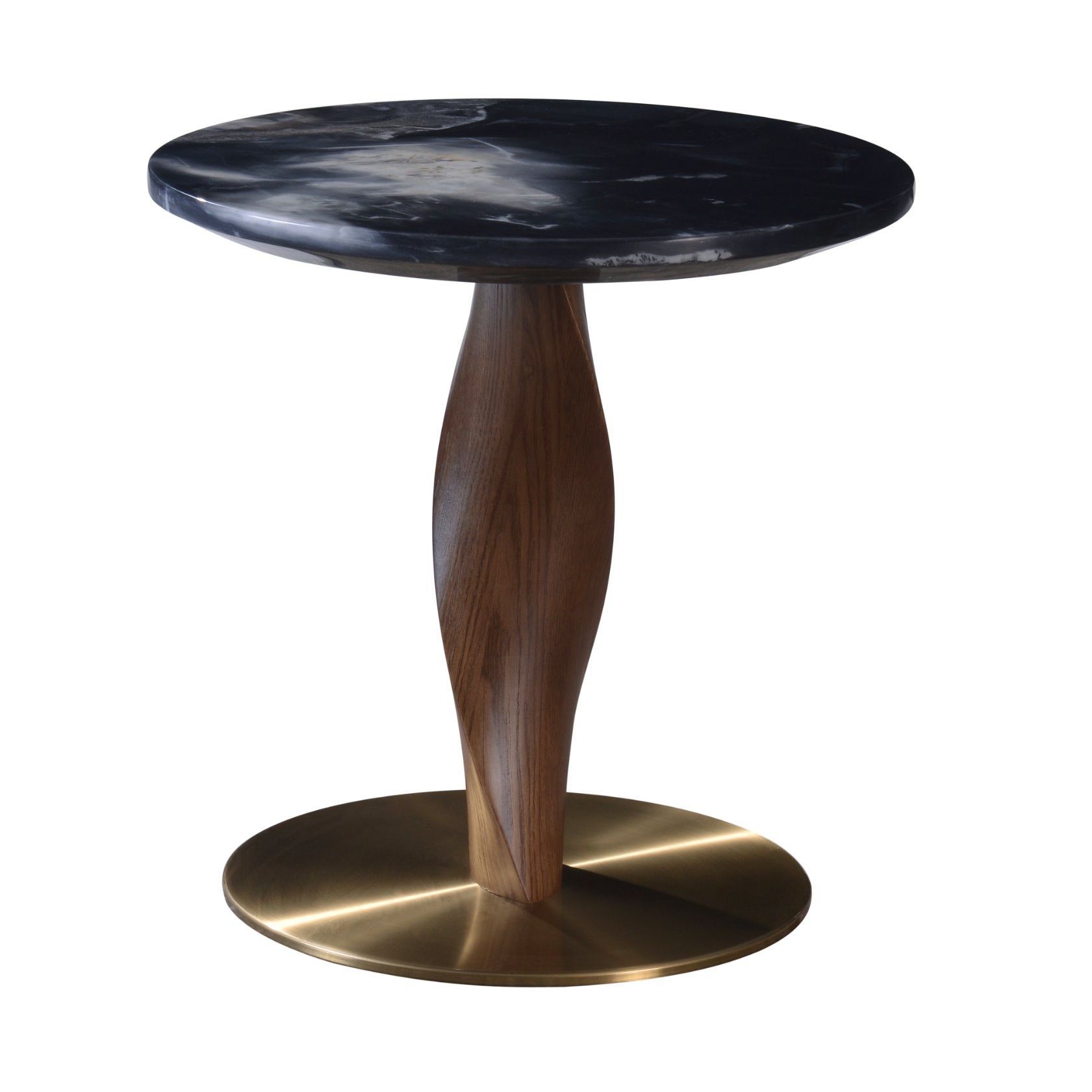 Light Luxury Decorative Solid Wood Marble Floor Lamp Stand