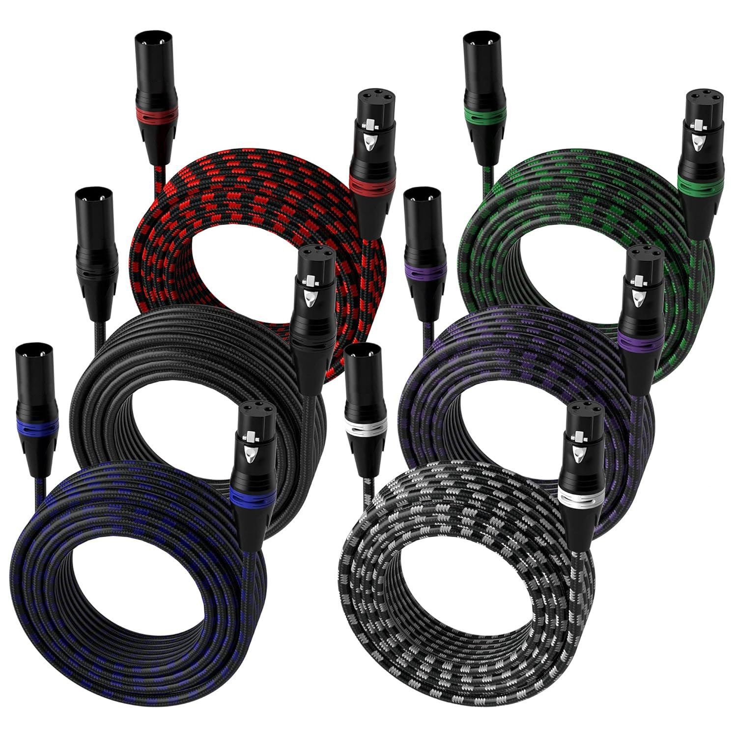 3pin XLR Cable Male to Female Plug Audio Cable Aux Extension Wire Audio Jack Speaker Cord