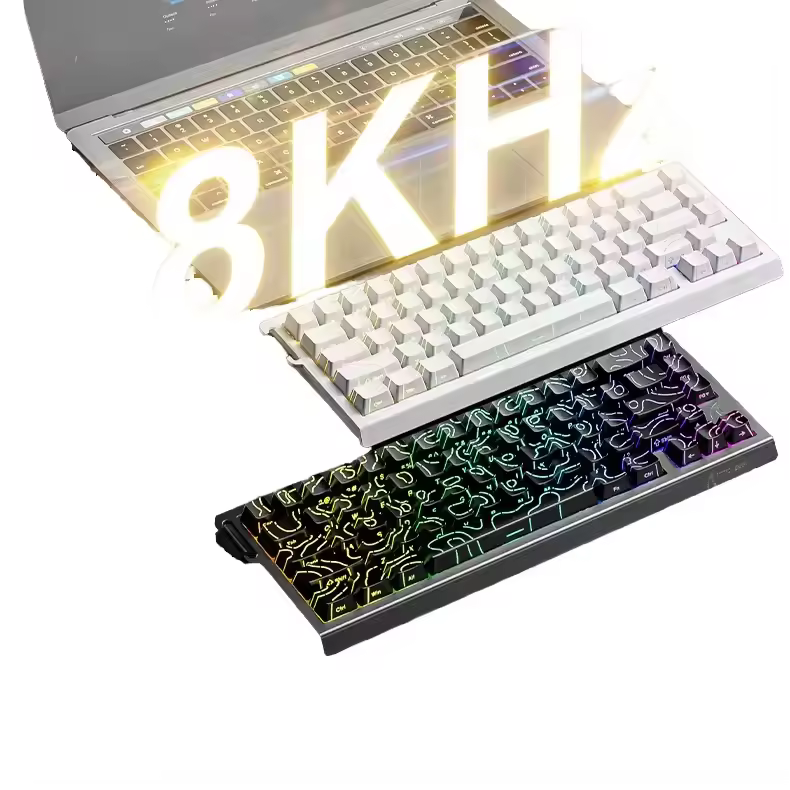 Magnetic Keyboard Attack Shark X68he Wired Mechanical Gaming Keyboard Rgb 8k 0.01mm Rt Accuracy 128k Scan E-sports Keyboard