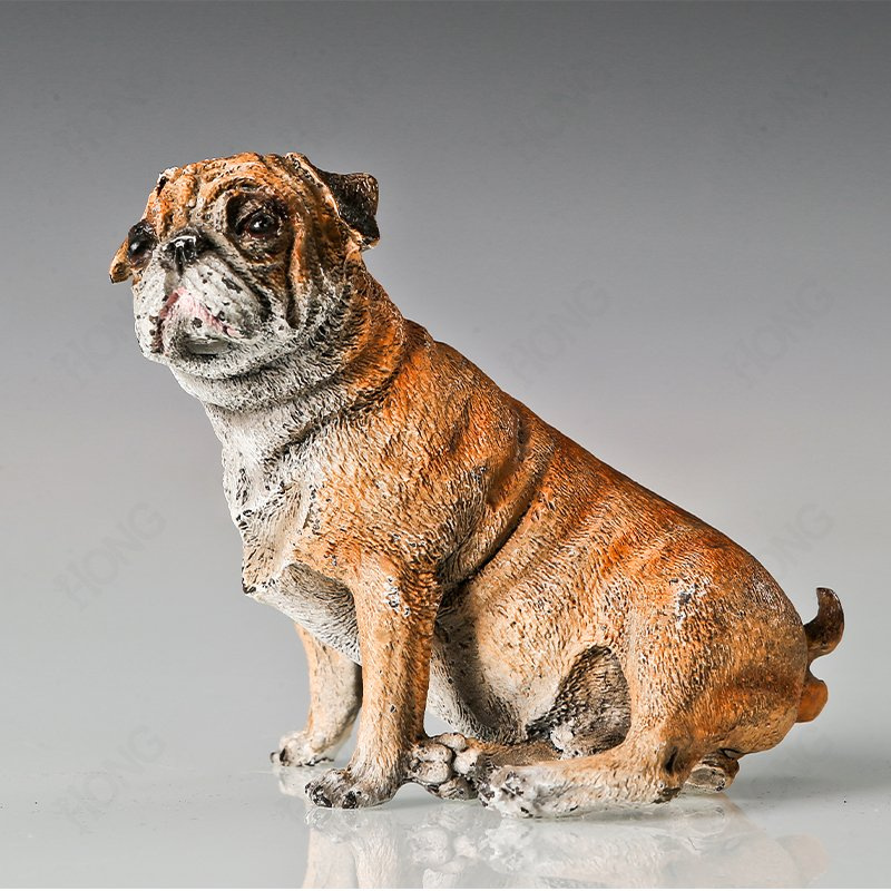 English Sitting Bulldog Figurine Home Decor Statue