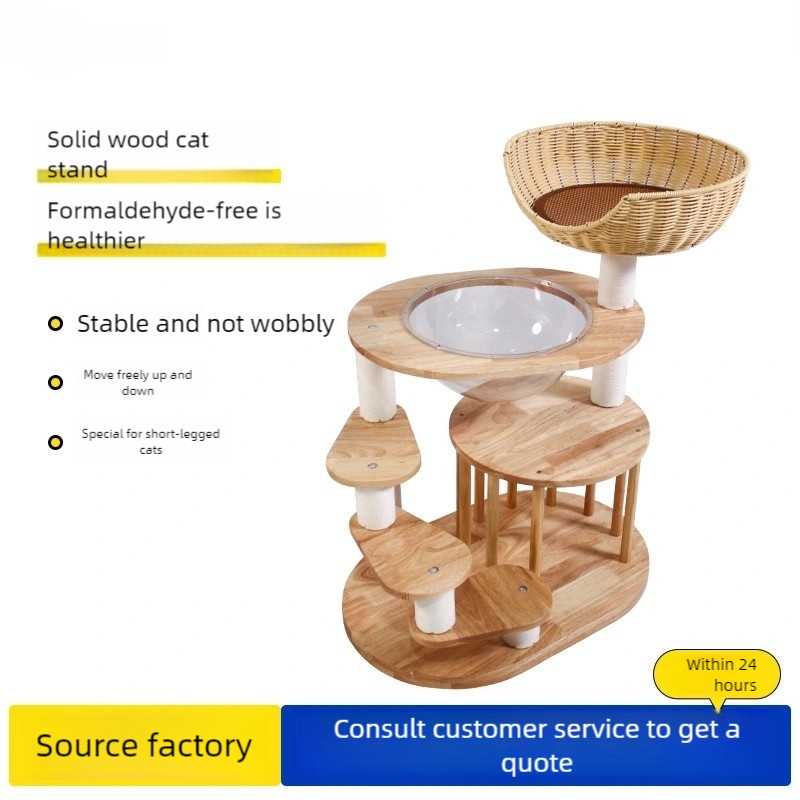 Manufacturer Wholesale New Pet Toy Castle Tower Cat Tree OEM